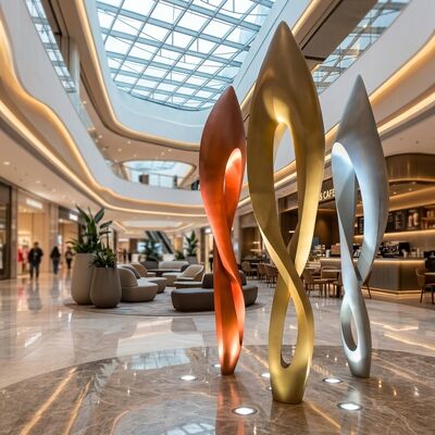 Un bon prix. Grande personnalisée contemporaine intérieure extérieure abstraite en fibre de verre Hôtel sculpture usine directe statue d'art moderne pour la décoration de paysage en ligne