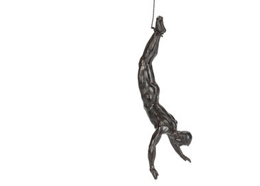 Un bon prix. Statue grandeur nature de moulage d'homme de plongée d'antiquité de sculpture en bronze en art de mur de finition en ligne