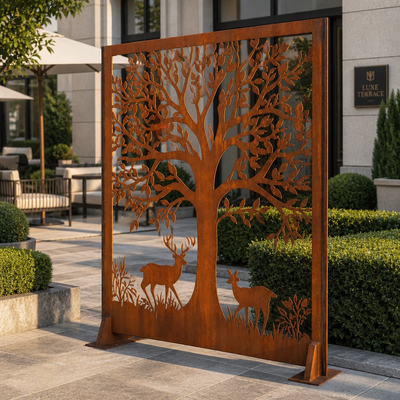 Un bon prix. Acier résistant aux intempéries Corten acier jardin extérieur paysagisme art sculpture En ligne