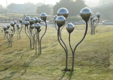 Un bon prix. Sculpture contemporaine en ballon en métal de sculpture en acier inoxydable de décoration en ligne