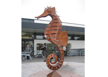 Un bon prix. Sculpture animale en hippocampe grand en Corten en métal en acier décoratif de sculpture en ligne