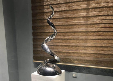Un bon prix. Sculpture polie en acier inoxydable de miroir d'art contemporain pour la décoration d'intérieur en ligne