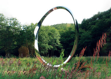 Épaisseur extérieure de la forme 2.5mm d'anneau d'acier inoxydable de sculpture en art de jardin en métal