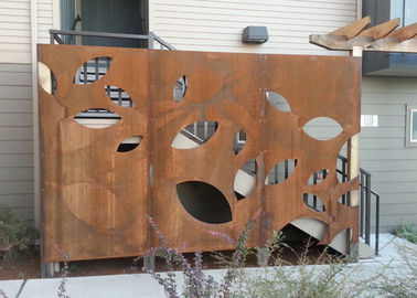 écran en acier d'acier de Corten de sculpture en jardin de Corten d'entrée épaisse de 3.0mm