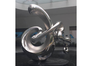 Un bon prix. Grand taille de la sculpture polie 250cm en acier inoxydable de jardin en métal par art extérieur en ligne