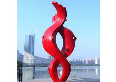 Un bon prix. Acier inoxydable peint extérieur coloré de sculpture en décoration de ville de grande taille en ligne