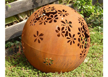 Un bon prix. Stabilité extérieure de corrosion de sphères de sculpture en bille d'acier de Corten de paysage de jardin en métal en ligne