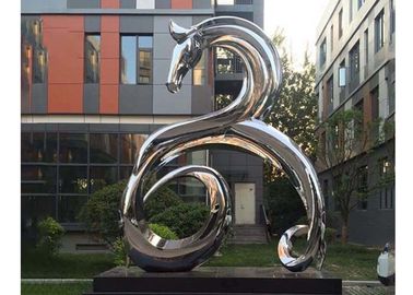 Un bon prix. Grand ornements de jardin polis en métal de sculpture en acier inoxydable par miroir extérieur moderne en ligne