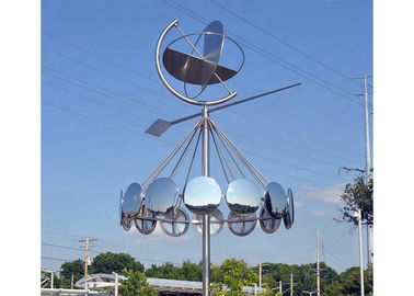 Un bon prix. Sculpture moderne cinétique en acier inoxydable de vent, sculpture en acier extérieure en jardin en ligne