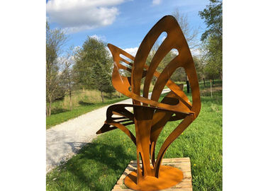 Un bon prix. Jardin en acier de Corten d'Art moderne en métal d'abrégé sur extérieur rouillé sculpture décoratif en ligne