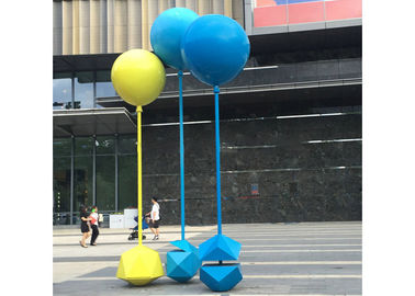 Sculpture en ballon peinte par taille faite sur commande d'acier inoxydable de sculpture en métal pour extérieur