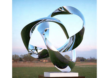 Un bon prix. Sculpture en Art moderne de sculpture polie par miroir fait sur commande en acier inoxydable de taille en ligne