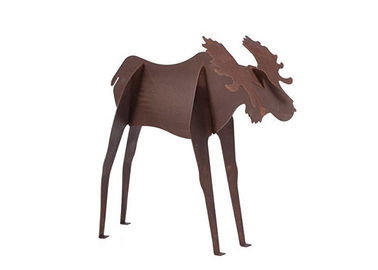 Un bon prix. Sculpture en acier en animal de jardin de sculpture en Corten de grande statue d'orignaux d'art en métal en ligne