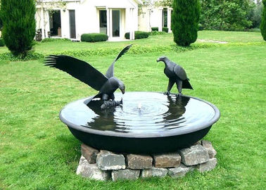 Un bon prix. Stabilité antique de corrosion de décoration de sculpture en jardin de bronze de cuvette de vasque d'Eagle en ligne
