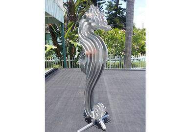 Un bon prix. Finition extérieure moderne de Matt de sculpture en hippocampe de sculpture en acier inoxydable en ligne