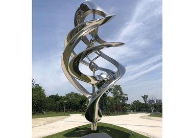 Un bon prix. Miroir extérieur d'acier inoxydable de sculpture en art en métal moderne fait sur commande poli pour le jardin en ligne