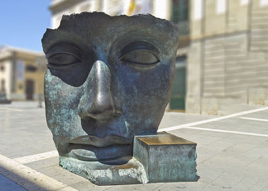 Un bon prix. Sculpture en bronze faite sur commande en visage de statue de bronze de décoration d'Art moderne en ligne