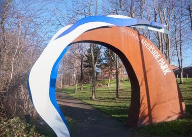 Un bon prix. Voûte extérieure d'acier de Corten en métal de décoration contemporaine de parc en ligne