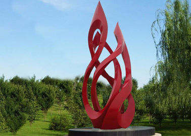 Un bon prix. sculpture peinte grand par rouge en acier inoxydable en métal de 5m extérieur en ligne