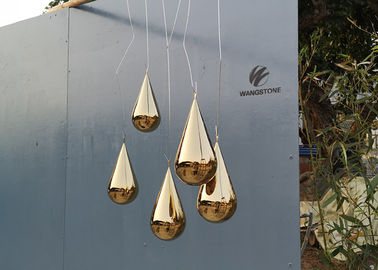 Un bon prix. Sculpture d'intérieur moderne en acier inoxydable de sculpture en baisse de l'eau de décoration en ligne