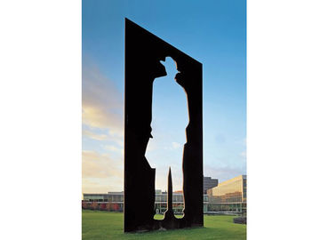 D'école contemporaine grande Corten sculpture en acier en école de Sculptrue