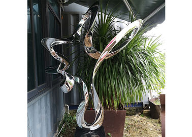 Un bon prix. sculpture polie abstraite en acier inoxydable de 80cm dans la conception courante de Wangstone en ligne