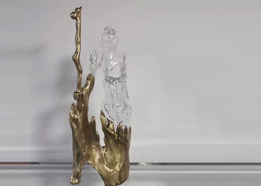 Un bon prix. Statue à la maison de Bouddha de résine du décor 66cm et de bronze de bâti d'antiquité en ligne