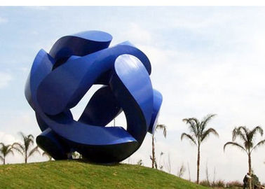 Un bon prix. Le géant a peint la sculpture extérieure en métal d'acier inoxydable pour le public en ligne