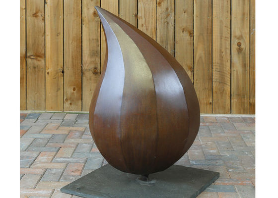 Taille faite sur commande de Corten de l'eau de sculpture décorative en acier moderne en baisse
