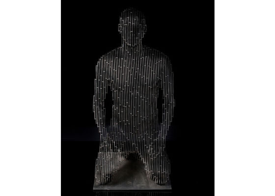 Un bon prix. Laser extérieur de décor coupant la sculpture en Meditator d'acier inoxydable en ligne