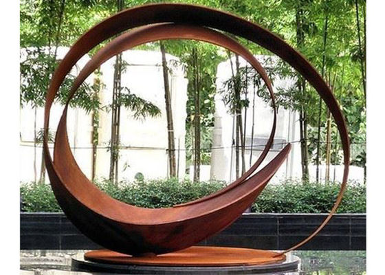 Statues modernes attrayantes de Rusty Corten Steel Garden Pond