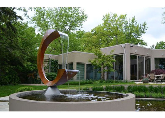 Un bon prix. Caractéristique extérieure moderne de Rusty Corten Steel Garden Water en ligne
