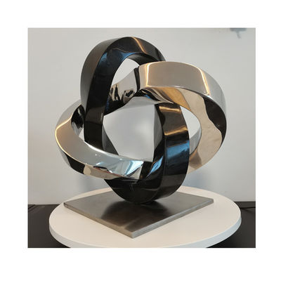 Un bon prix. Sculpture d'art abstrait en acier inoxydable moderne pour la décoration intérieure en ligne