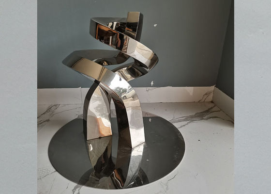 sculpture polie moderne en acier inoxydable de taille de 51cm pour la décoration de Tableau