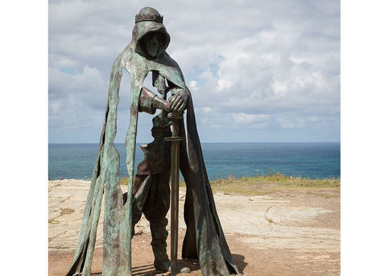 Un bon prix. Sculpture en bronze de patine en abrégé sur grandeur nature guerrier en ligne