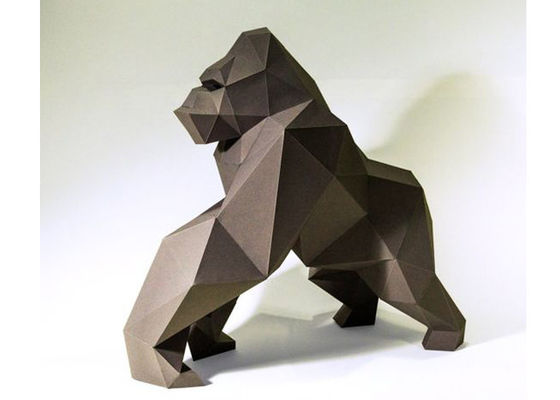 Un bon prix. Taille de la sculpture 100cm en singe peinte par contemporain d'acier inoxydable en ligne