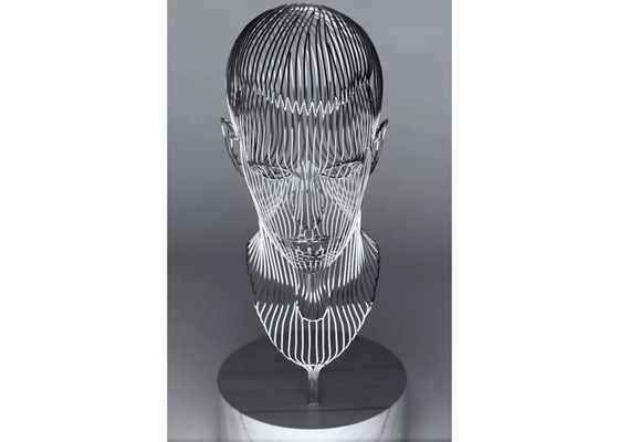 Sculpture creuse d'intérieur extérieure en homme d'acier inoxydable de décoration