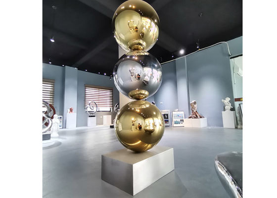Un bon prix. Sculpture inoxydable en bille d'acier polie par taille faite sur commande en ligne