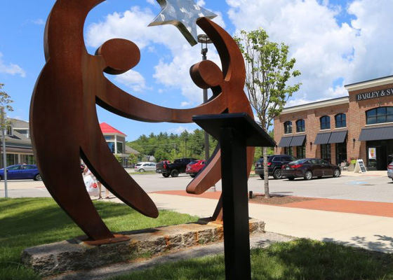 Un bon prix. Danseur public extérieur grandeur nature Corten Steel Sculpture d'étoile en ligne
