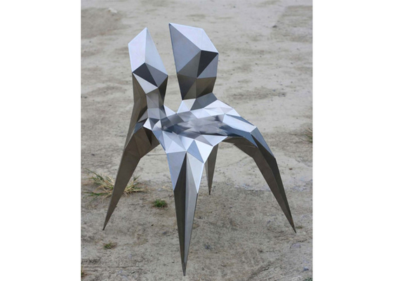 Taille extérieure et d'intérieur de la sculpture 100cm en meubles de l'acier inoxydable 316L