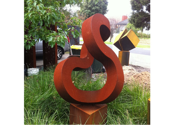 Rusty Abstract Corten Steel Sculpture extérieur pour le jardin