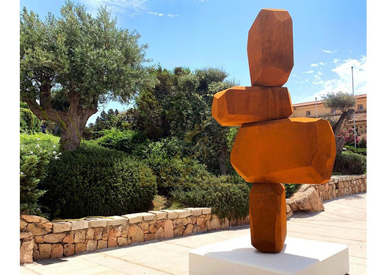 Un bon prix. Sculptures en jardin de Rusty Corten Steel Abstract Metal en ligne