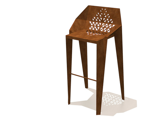 Un bon prix. chaise décorative extérieure de Corten de taille de 120cm/d'intérieur en acier en ligne