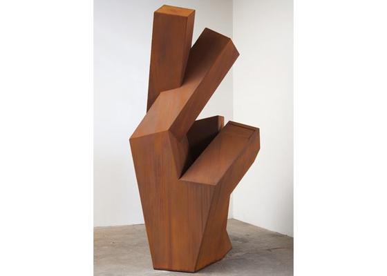 Un bon prix. Métal décoratif moderne Art Corten Steel Hand Sculpture extérieur en ligne