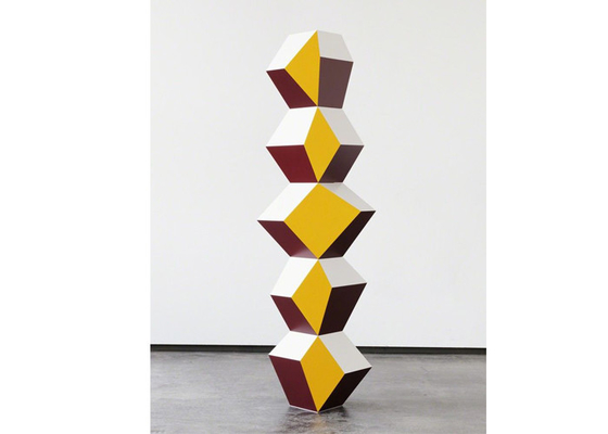 OEM d'ODM géométrique peint public extérieur d'Art Sculpture d'acier inoxydable